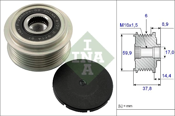 Alternator Freewheel Clutch